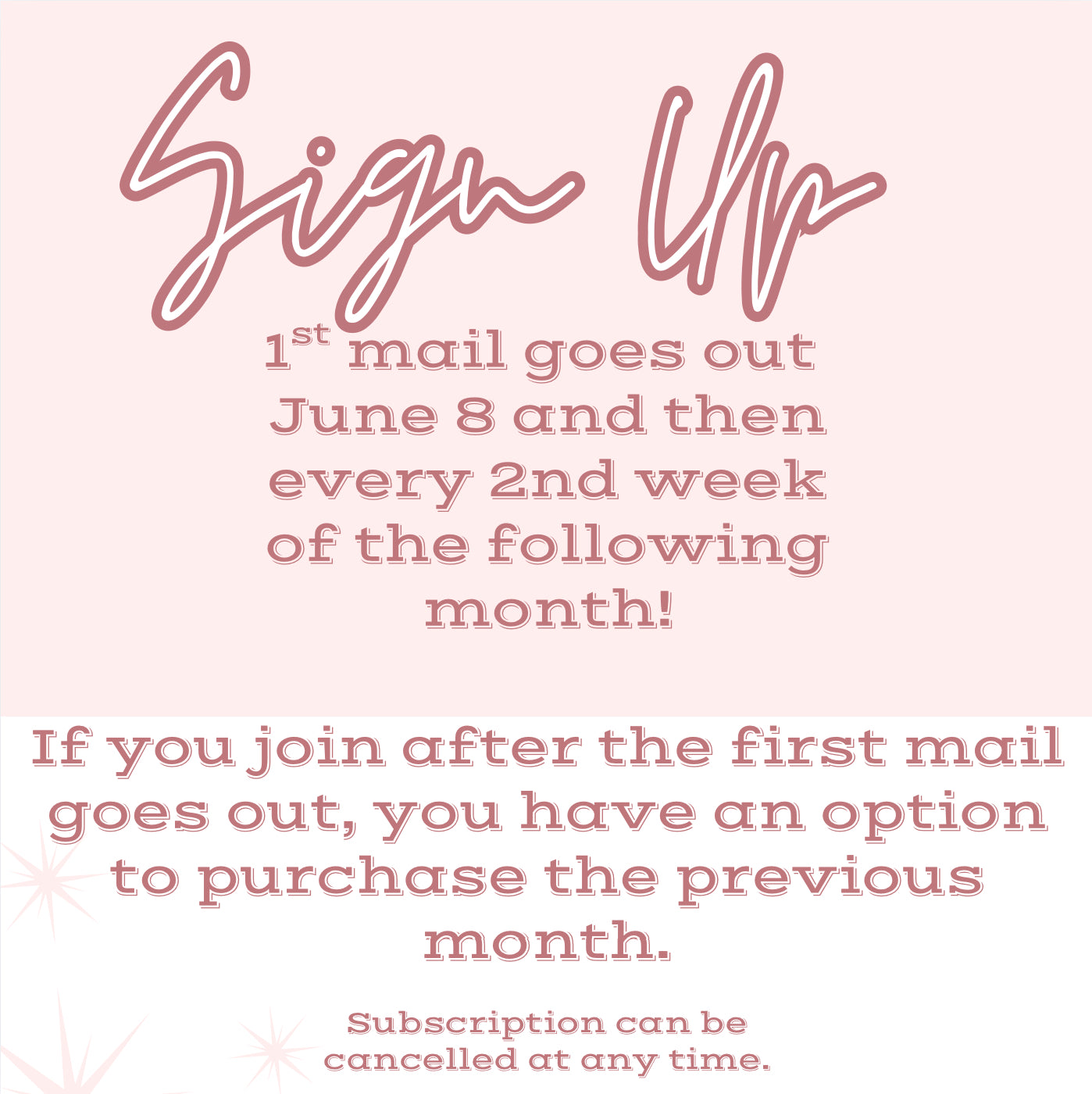 West Lara Lane Monthly Mail Club