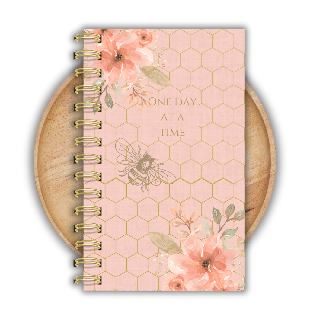 Lined Page Journal, One Day At A Time Notebook