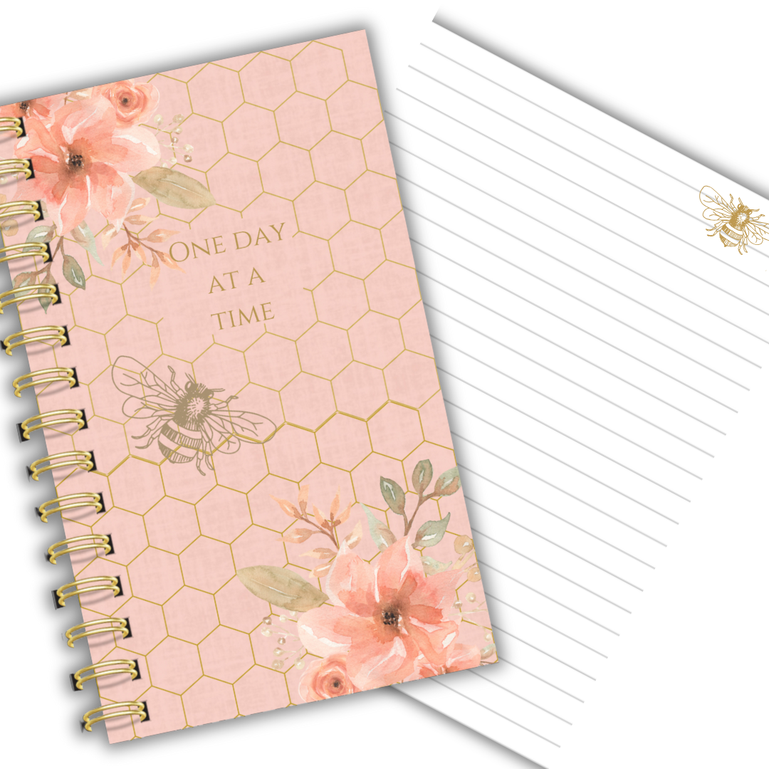 Lined Page Journal, One Day At A Time Notebook