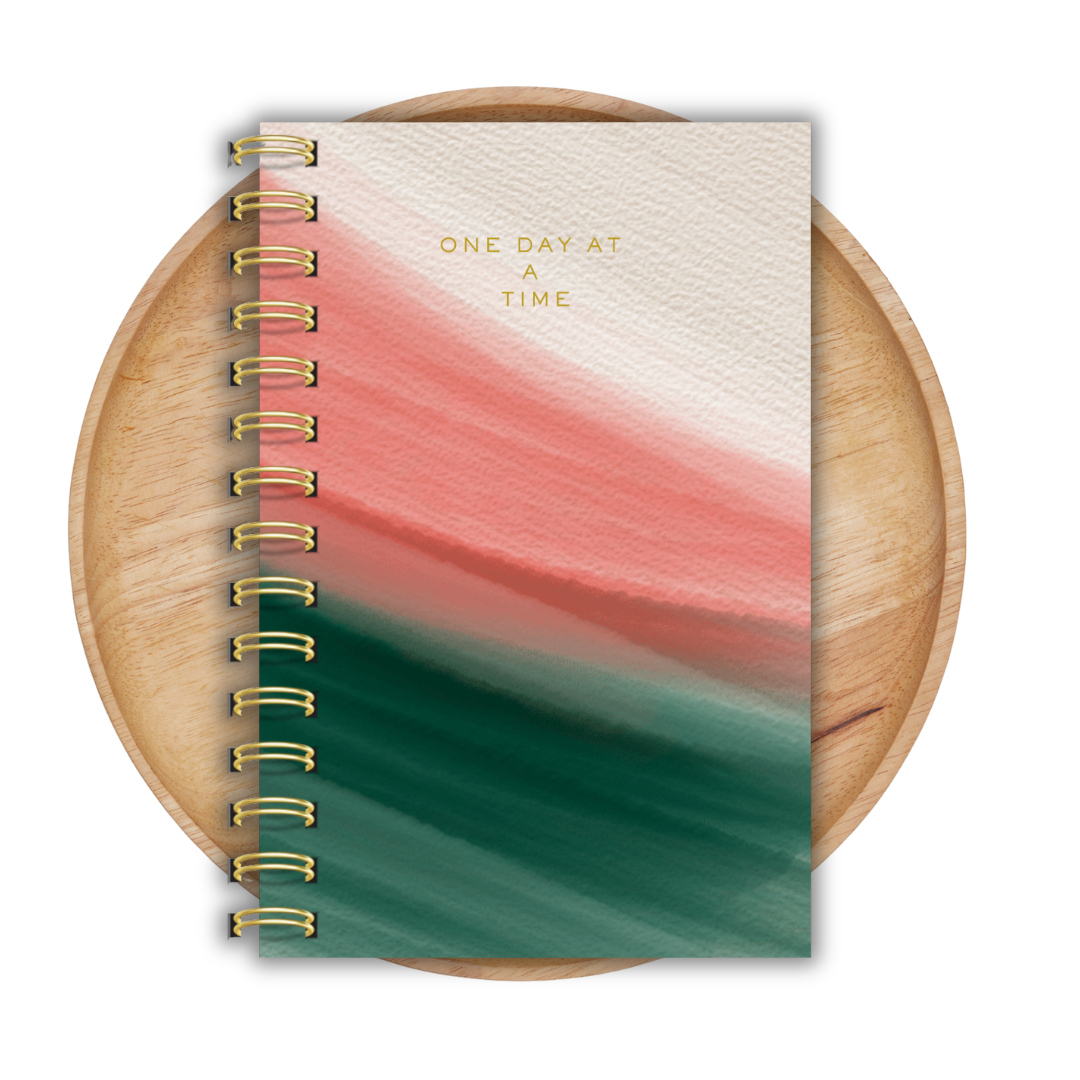 Lined Page Journal, Notebook, One Day at A Time Journal