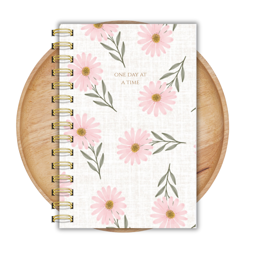 Lined Page Journal, Notebook, One Day at A Time Journal